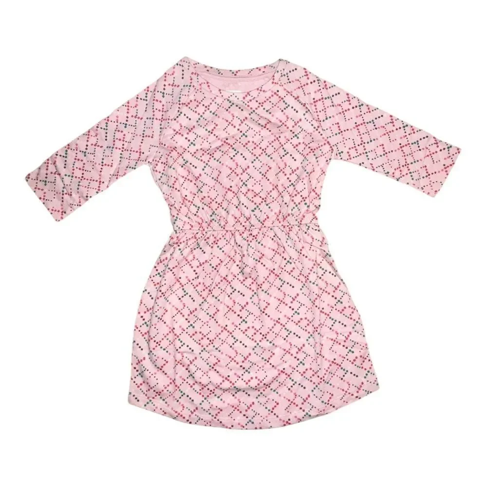 Gymboree Pink Lattice Dress Multicolor Lightweight Small NWT